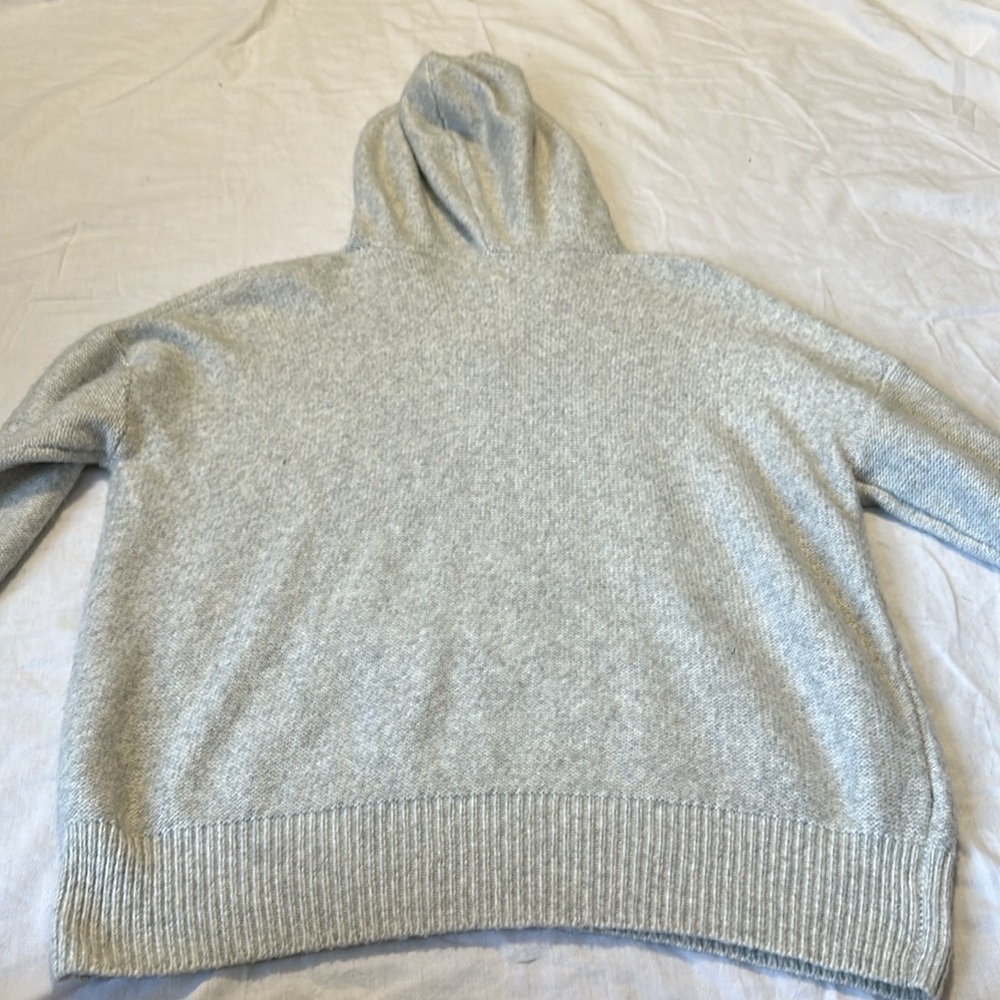Joie Gray  Hooded Sweater Medium - Picture 7 of 7
